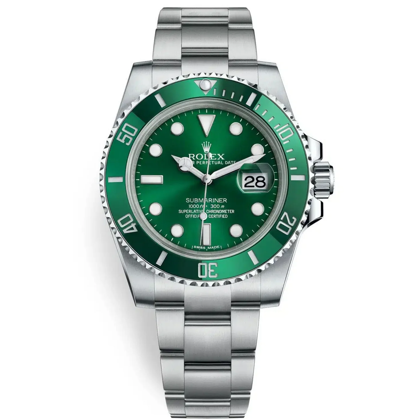 Rolex Submariner with green dial and bezel